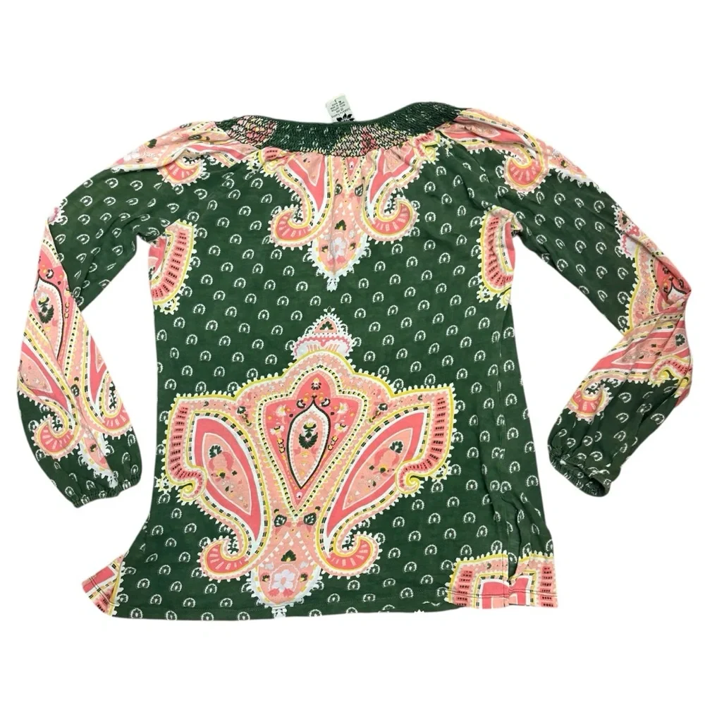 Lucky Brand blouse top green size small - Picture 3 of 6